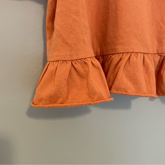 Peach Cropped Peplum T-shirt - Picture 6 of 7